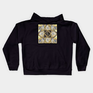 Golden Sagittarius Mandala Kids Hoodie